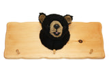 Cap rack with Plush Animal Mount - Bear or Buffalo