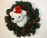 Bear Polar Medium Plush Wall Mount - 'Frankie'