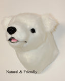 Bear Polar Medium Plush Wall Mount - 'Frankie'