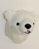 Bear Polar Medium Plush Wall Mount - 'Frankie'