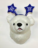 Bear Polar Medium Plush Wall Mount - 'Frankie'