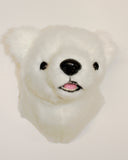 Bear Polar Medium Plush Wall Mount - 'Frankie'