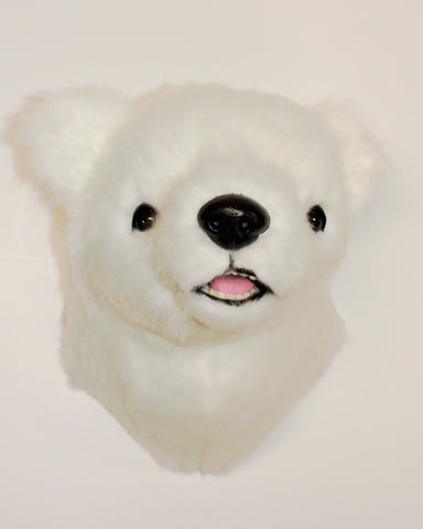 Bear Polar Medium Plush Wall Mount - 'Frankie'