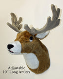 Deer Medium Plush Wall Mount - 'Buckley'