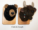 Buffalo Tiny Plush Wall Mount - 'Joseph'