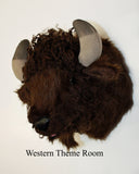 Buffalo Small Plush Wall Mount - 'Cody'
