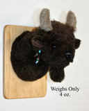 Buffalo Tiny Plush Wall Mount - 'Joseph'