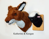 Red Fox Medium Plush Wall Mount - 'Katherine' - Fairgame Wildlife