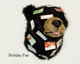 Bear Black Medium Plush Mount - 'Patrick'