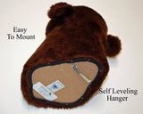 Bear Brown Small Plush Wall Mount - ' Rusty'