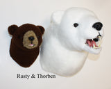 Bear Polar X-Large Plush Wall Mount - 'Thorben'