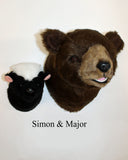 Skunk Small Plush Wall Mount - Simon