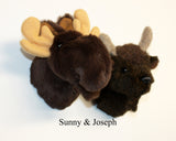 Buffalo Tiny Plush Wall Mount - 'Joseph'