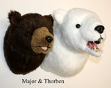 Bear Polar X-Large Plush Wall Mount - 'Thorben'