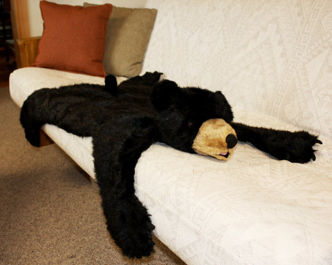 Rug Black Bear Medium Plush Animal Decor